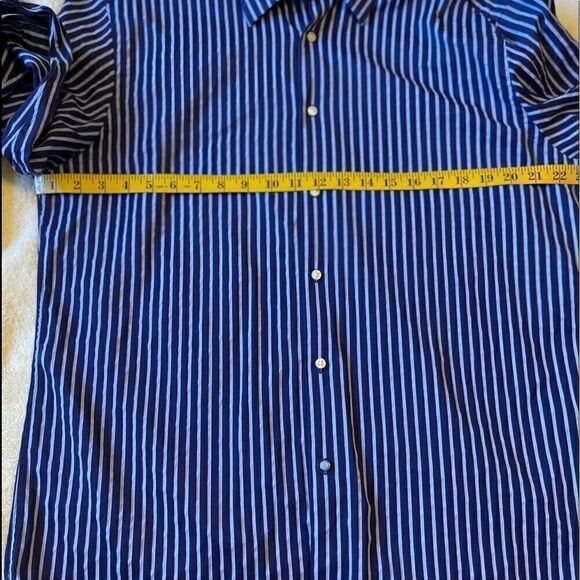 BEN SHERMAN Blue Stripes Dress Shirt.Size 16 1/2 - Picture 9 of 9